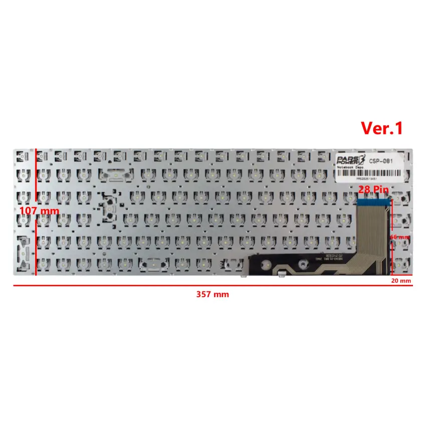 Casper Nirvana C370.4020 Notebook Klavye (Siyah TR)