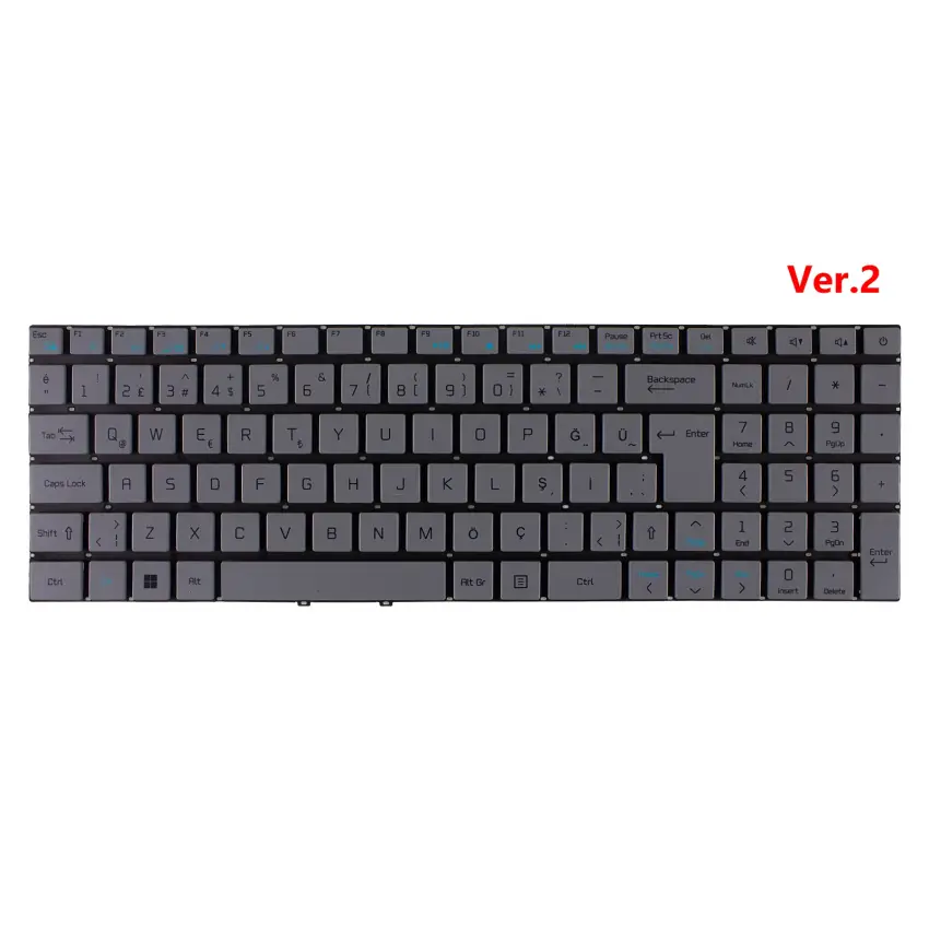 Casper Nirvana CSP-081 Notebook Klavyesi (Beyaz TR)