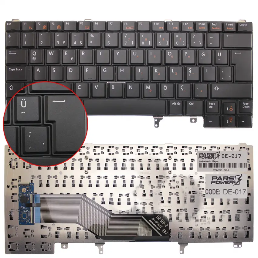 Dell Latitude P19S, P19S001 Notebook Klavye (Siyah TR)