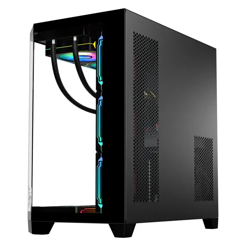 Gameagle Edge 7 Argb Fanlı Gamer Bilgisayar Kasası 850W 80+ Plus Bronz Powerlı Digital Sıvı Soğutmalı (Siyah)