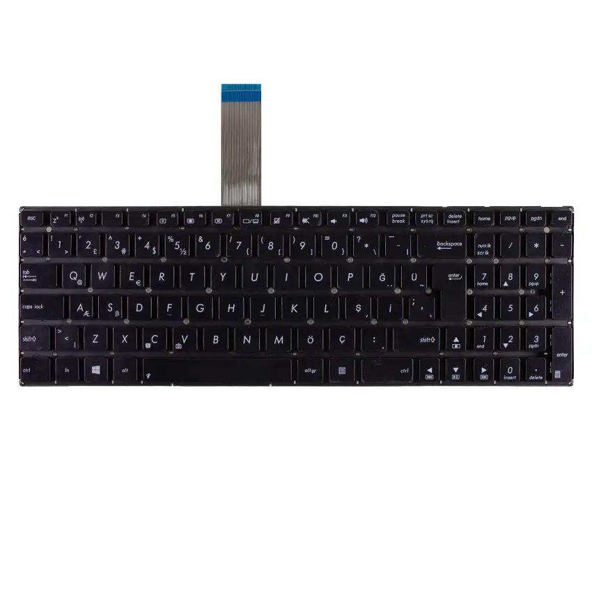 Asus R510LD, R510LN, R510VB, R510VC Notebook Klavye (Siyah TR)