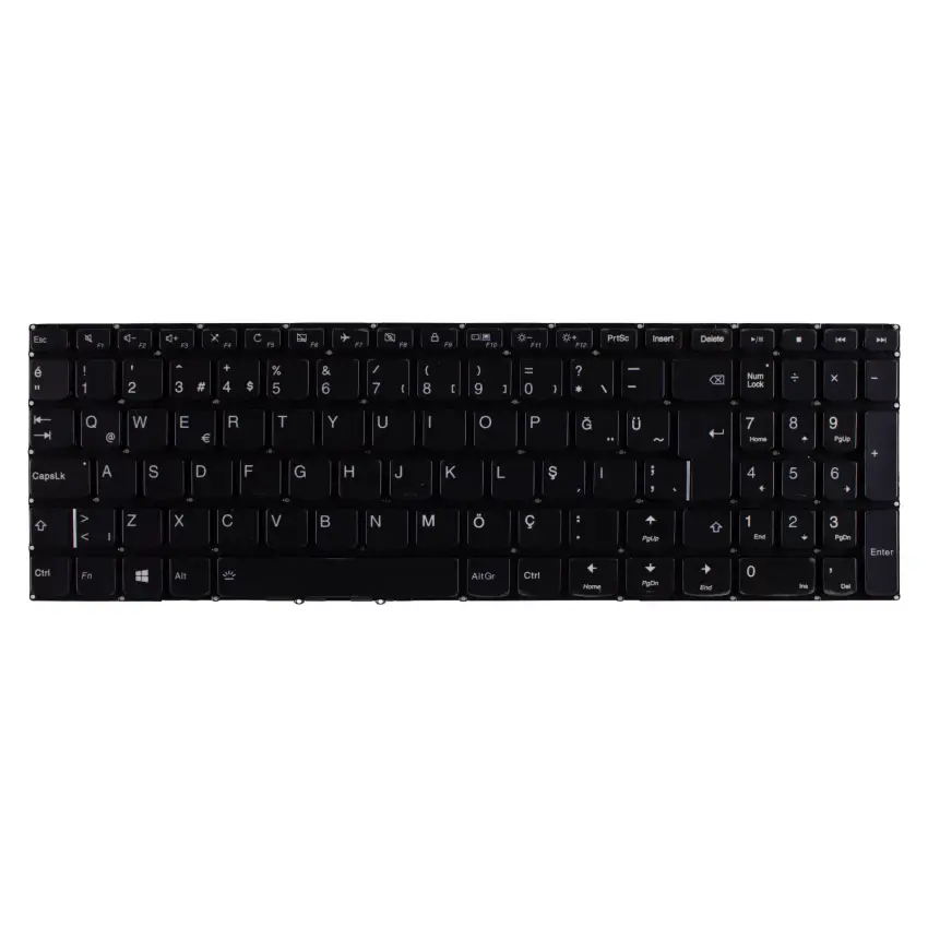Lenovo IdeaPad 310-15IAP Notebook Klavye Işıklı (Siyah TR)