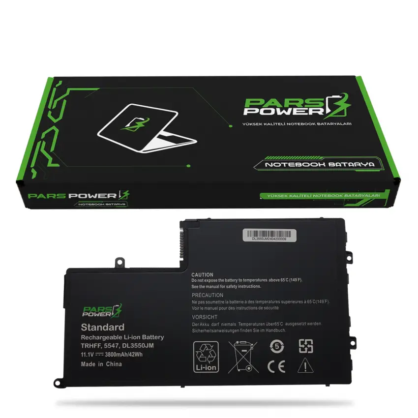 Dell inspiron 15 5547, 15-5547 Notebook Batarya - Pil (Pars Power)