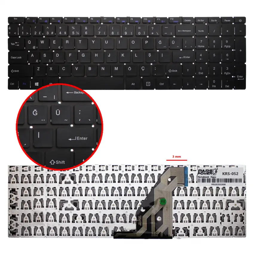 K687 Klavye (Siyah TR)
