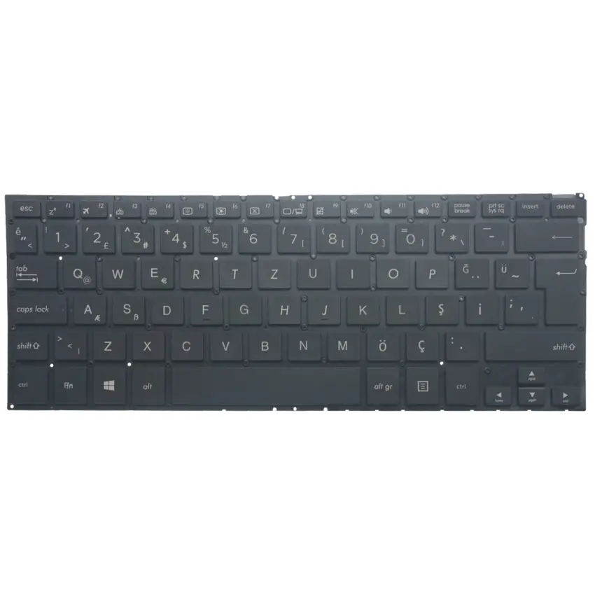 Asus Q324C, Q324CA Serisi Klavye Işıklı (Siyah TR)
