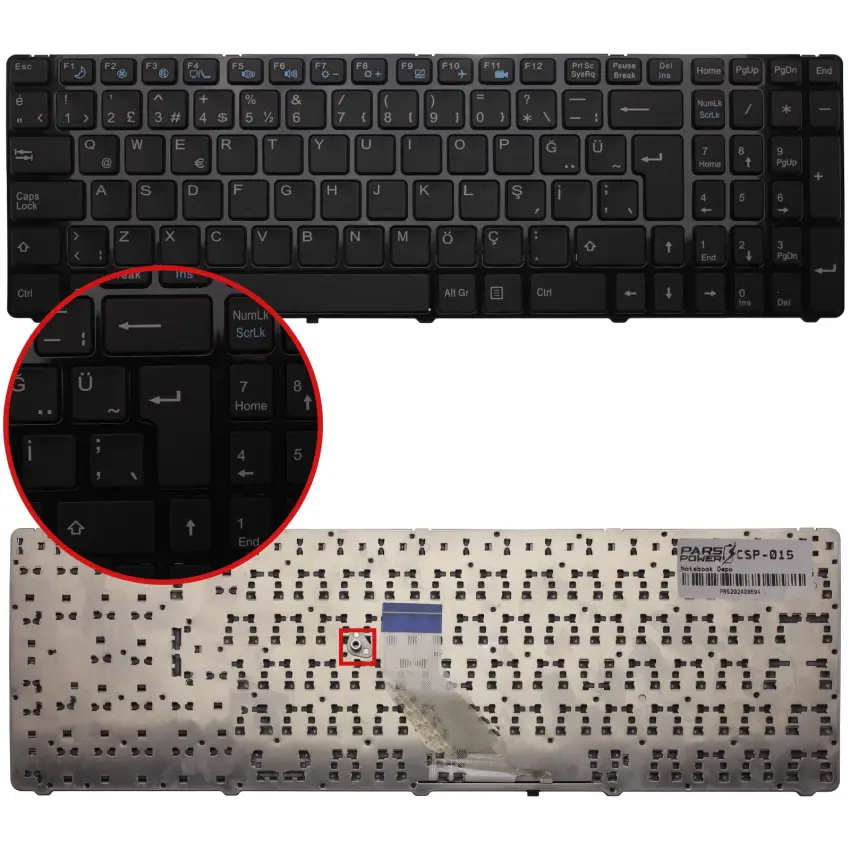 Casper Nirvana CN.VHU4200X Notebook Klavye (Siyah TR)