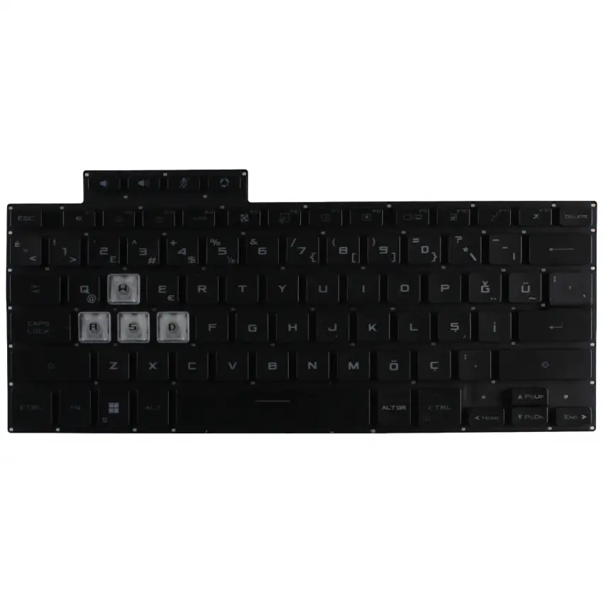 Asus TUF516PM Notebook Klavye Işıklı (Siyah TR)