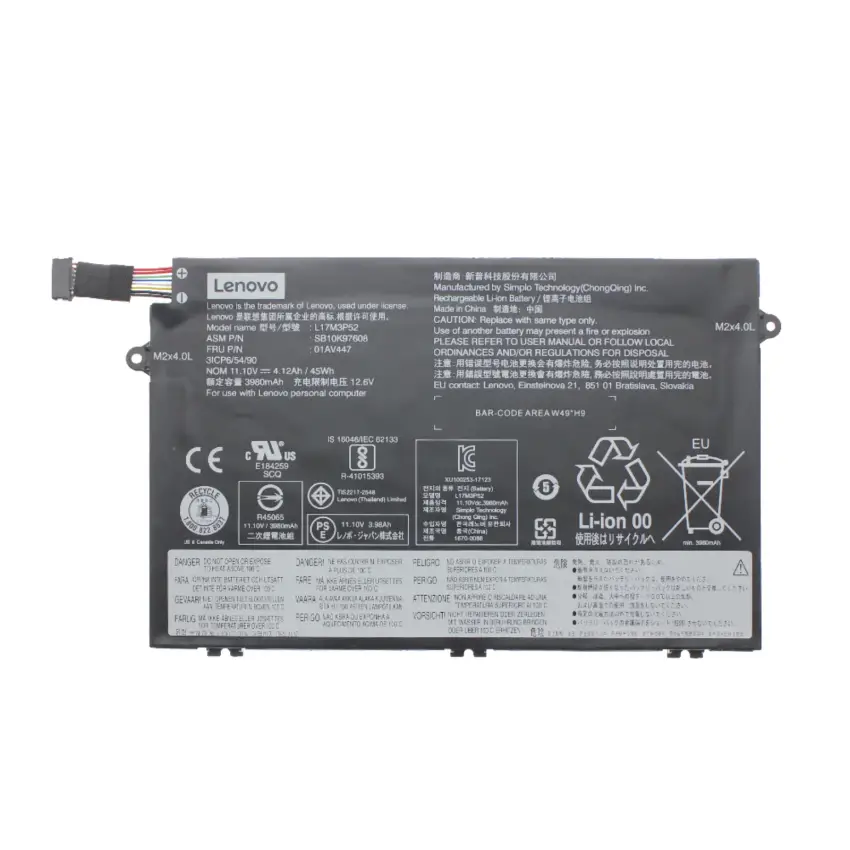 Lenovo ThinkPad E490 20N8S07700 Batarya - Pil