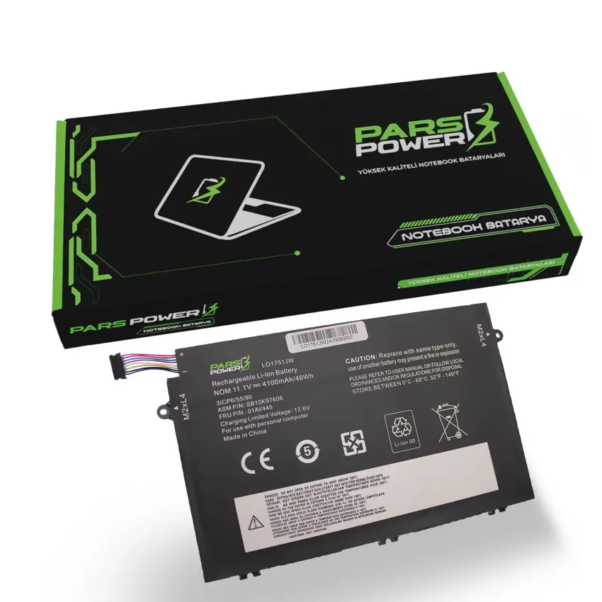 Lenovo ThinkPad L17M3P52, L17L3P51, 01AV448 Batarya - Pil (Pars Power)