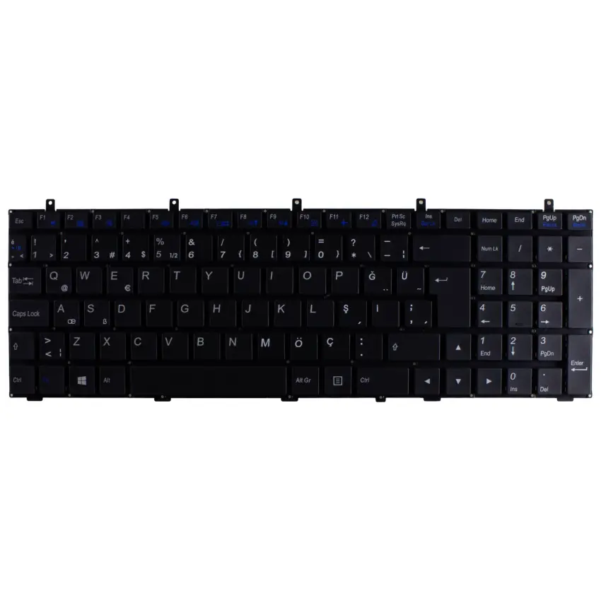 Victor W370SS, W650SF, W651SF Notebook Klavye (Siyah TR)
