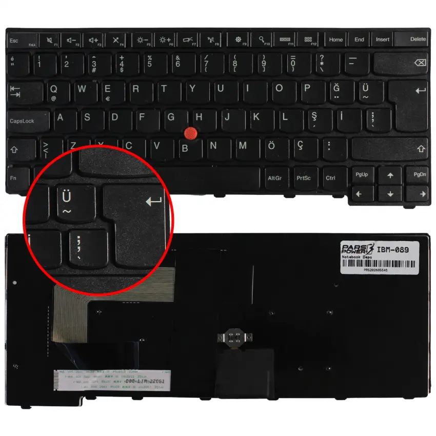 Lenovo ThinkPad 13 20J1004DTX Klavye (Siyah TR)