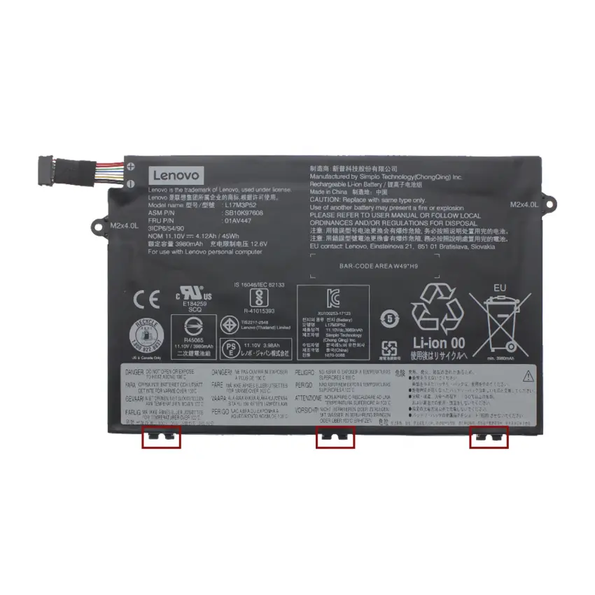 Lenovo ThinkPad 01AV446, SB10K97606  Batarya - Pil