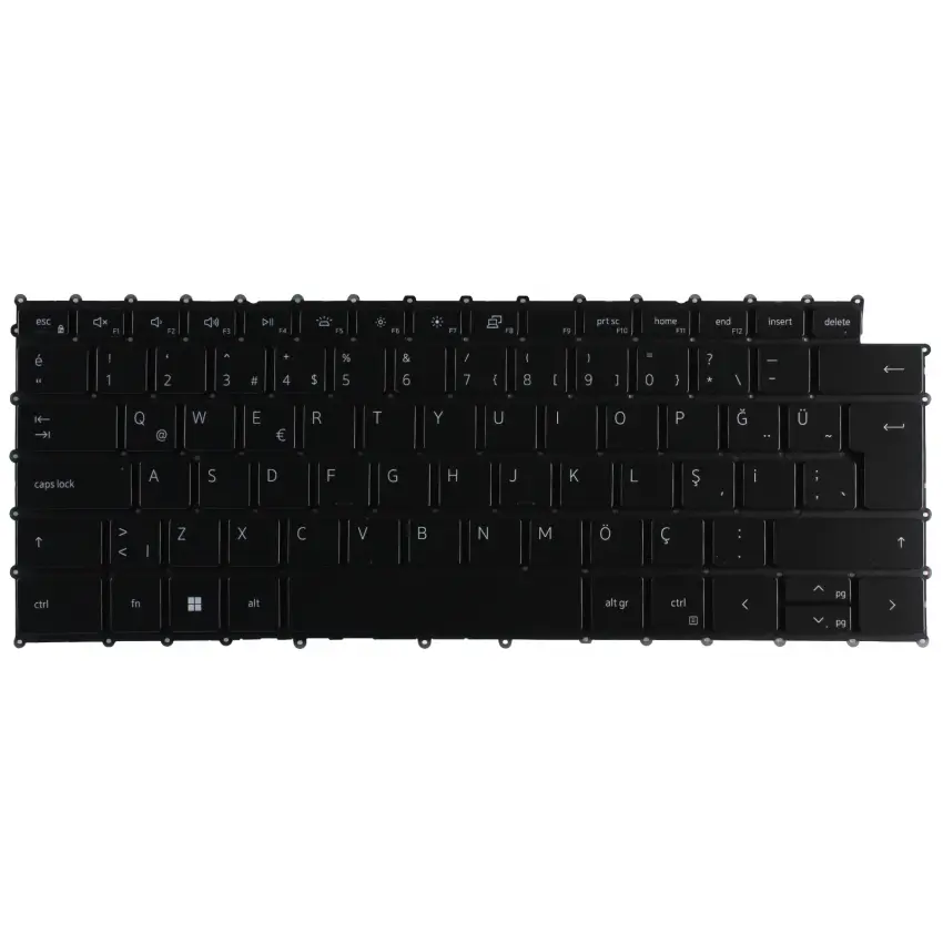 Dell XPS 13 9301 Serisi Klavye Işıklı (Siyah TR)