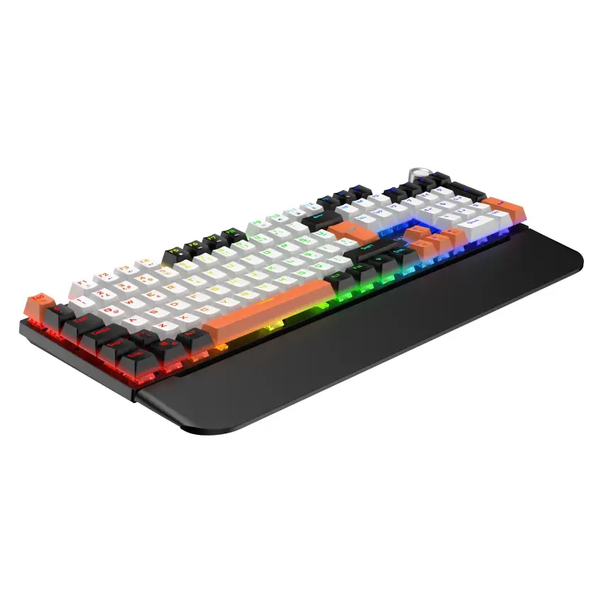 Gameagle Apex Elite Rainbow 11Mod Aydınlatma Kablolu TR DoubleShot Full Anti-Ghosting Mekanik Oyuncu Klavyesi