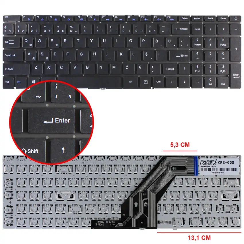 K687 Klavye (Siyah TR)