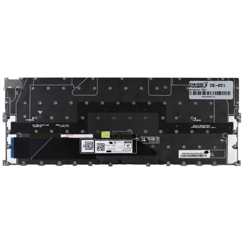 Dell XPS 13 9300 Serisi Klavye Işıklı (Siyah TR)