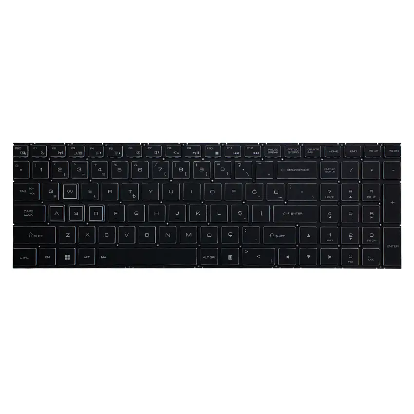 Casper Excalibur G770.1075VJ0X Klavye Işıklı (Siyah TR)