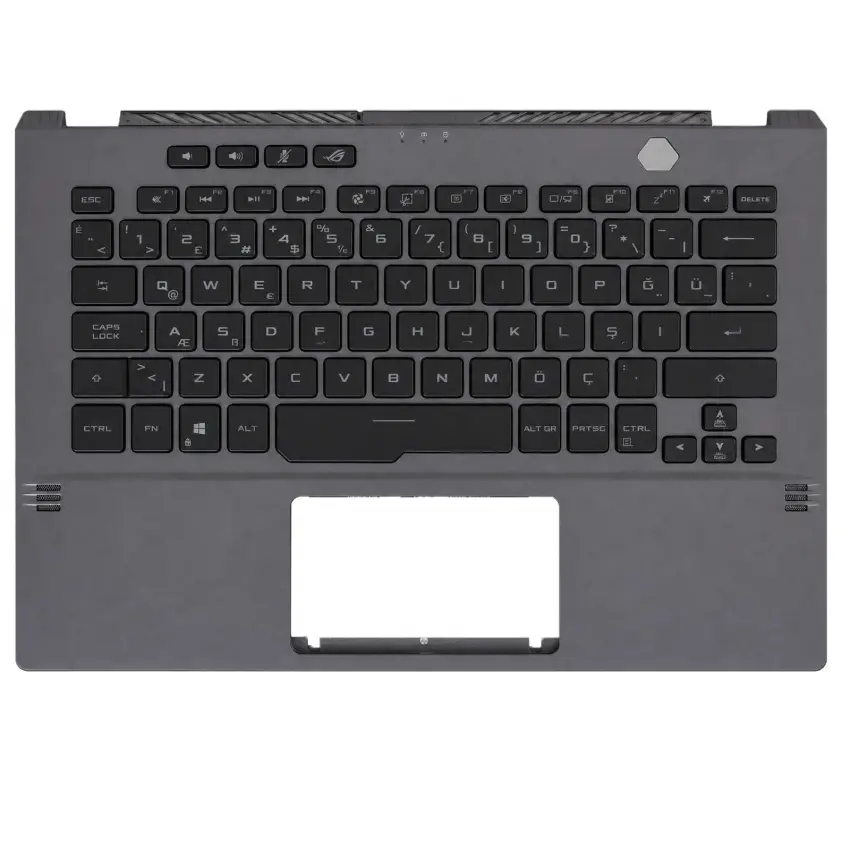 Asus ROG Zephyrus G14 GA401QC-BM206 Klavye Işıklı Kasalı (Siyah TR)