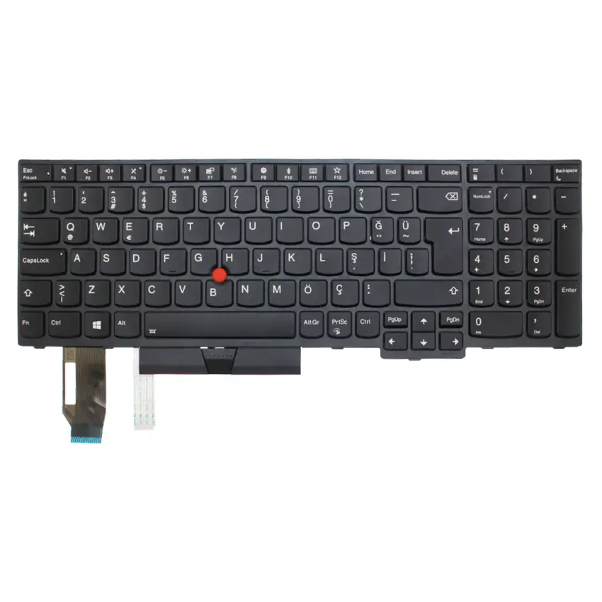 Lenovo ThinkPad E590 20NBS0JY00 Klavye Işıklı (Siyah TR)