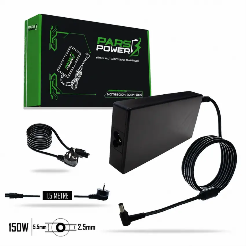 Msi-Msi 120W 19V 6.32A 5.5x2.5mm Adaptör Şarj Aleti-Cihazı (Pars Power)