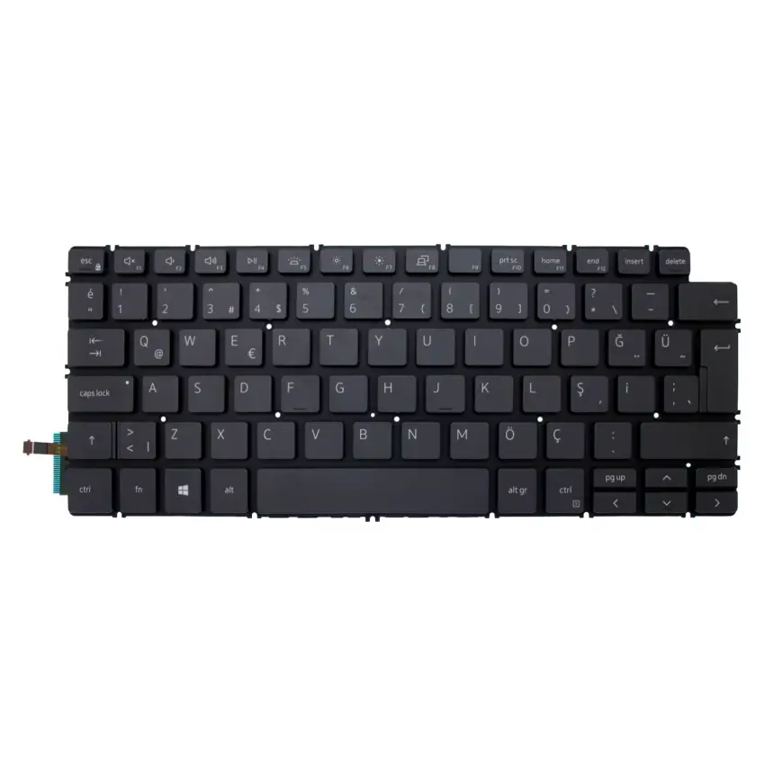 Dell Vostro 5490 N4105VN5490EMEA01_W Uyumlu Klavye Işıklı (Siyah TR)