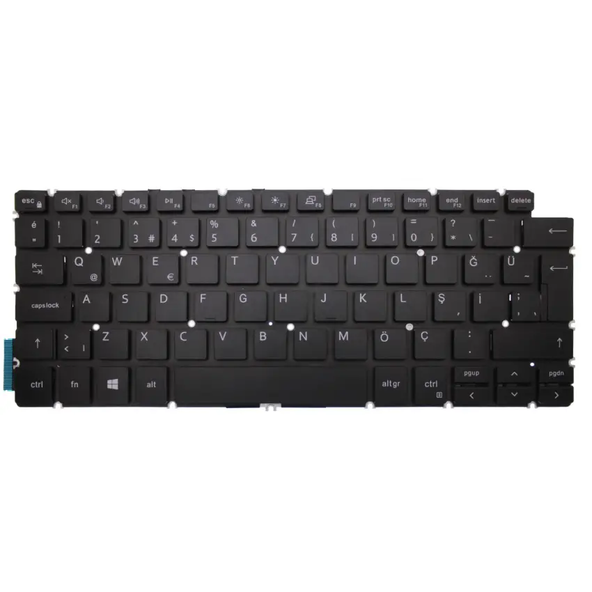 Dell Vostro 5490 N4105VN5490EMEA01_W Uyumlu Klavye (Siyah TR)