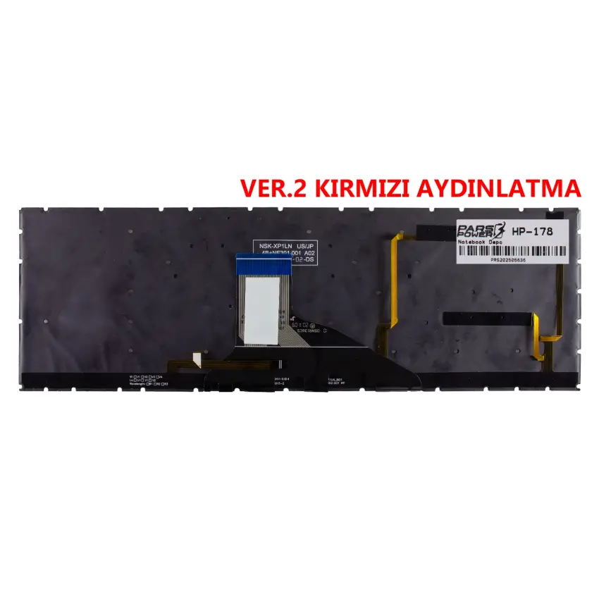 HP OMEN 15-DH TPN-C143 Klavye Işıklı (Siyah TR)