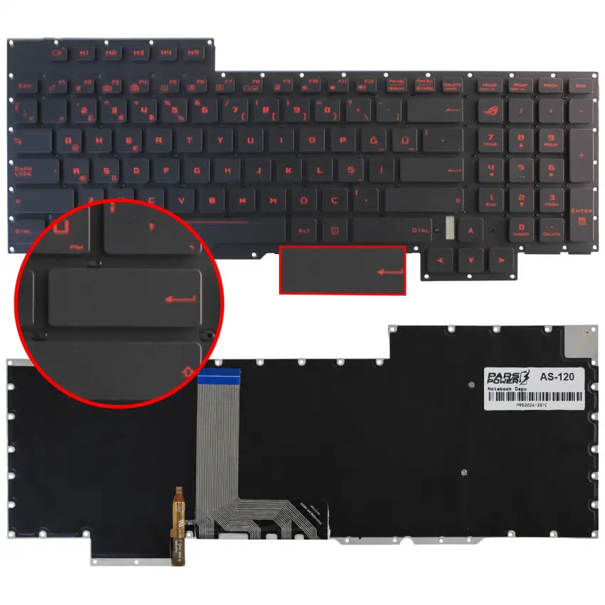 Asus Rog AS-120 Klavye Işıklı (Siyah TR)