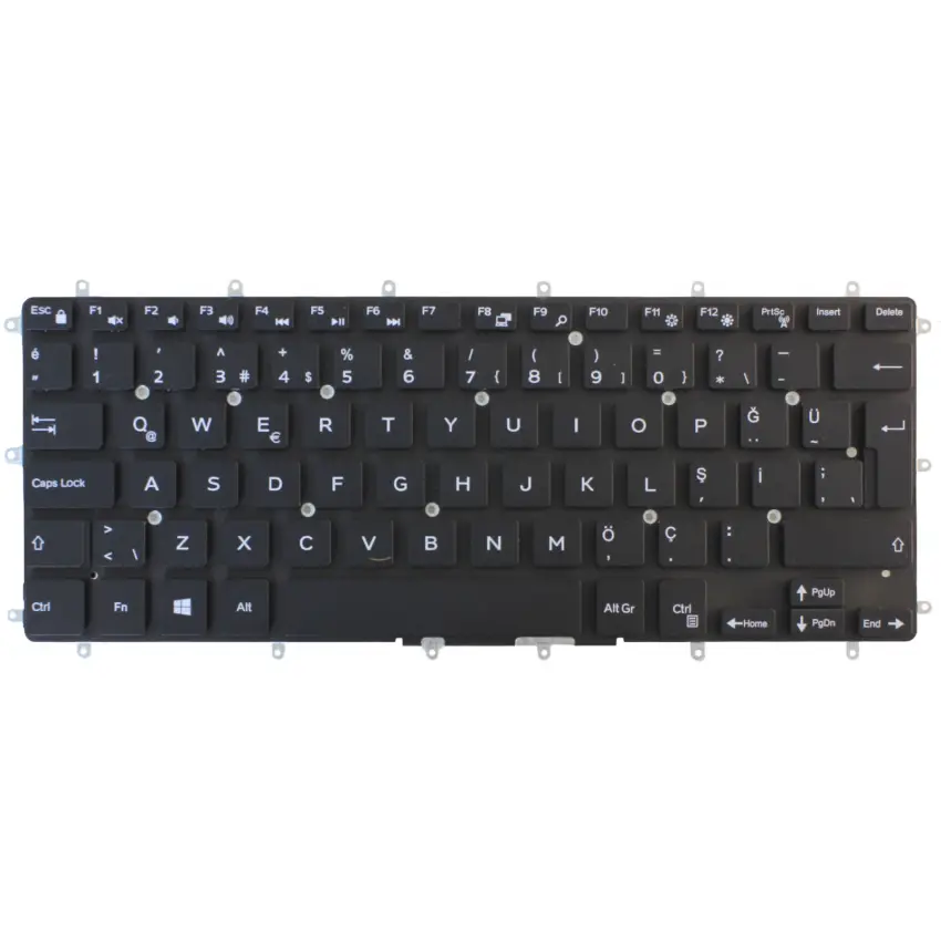 Dell Inspiron P83G001, P87G001 Notebook Klavye (Siyah TR)
