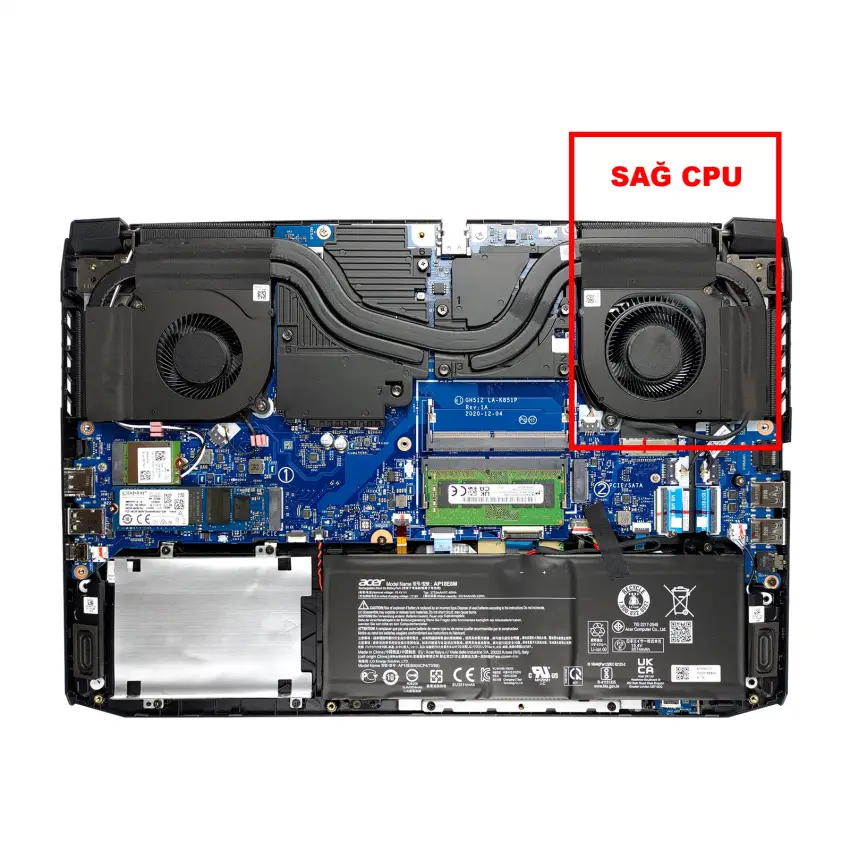 Acer XRDFS223052836 EP Cpu Fan - İşlemci Fanı