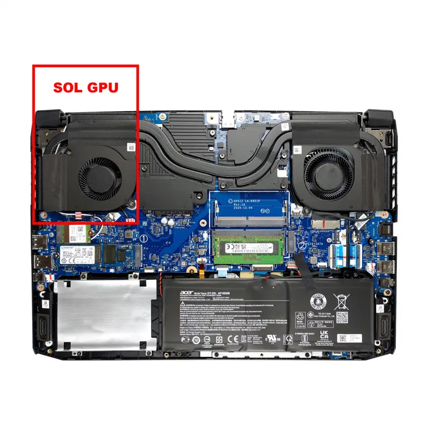 Acer XRDFSHJ22005883M EP Gpu Fan - Ekran Kartı Fanı