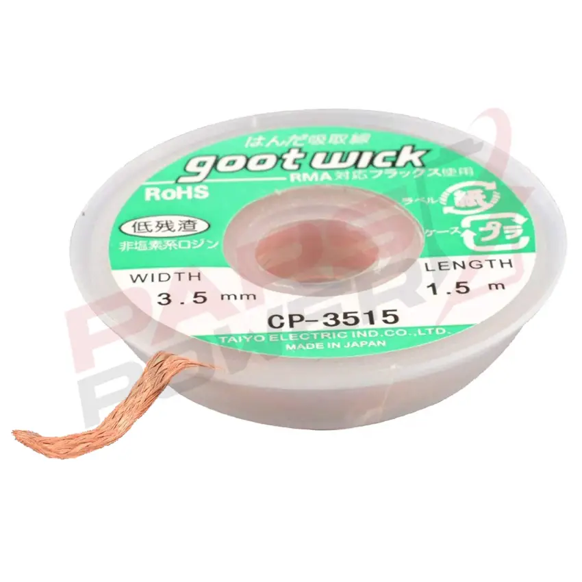 GOOT WİCK CP-3515 3.5MM X 1.5MT. Lehim Çekme Teli