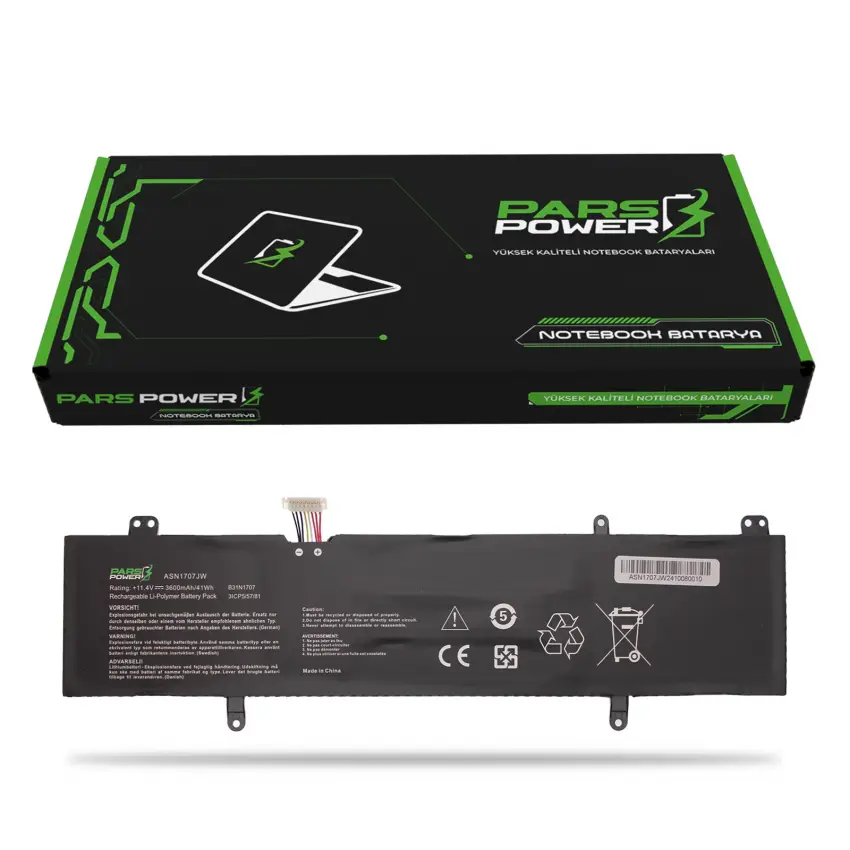 Asus VivoBook B31N1707-1 Batarya - Pil (Pars Power)