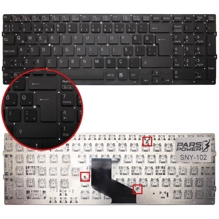 Sony Vaio PCG-81412M Notebook Klavye (Siyah TR)