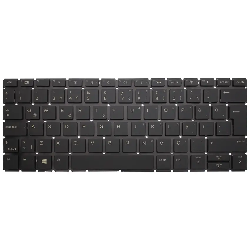 HP Probook HSN-Q14C Klavye Işıklı (Siyah TR)