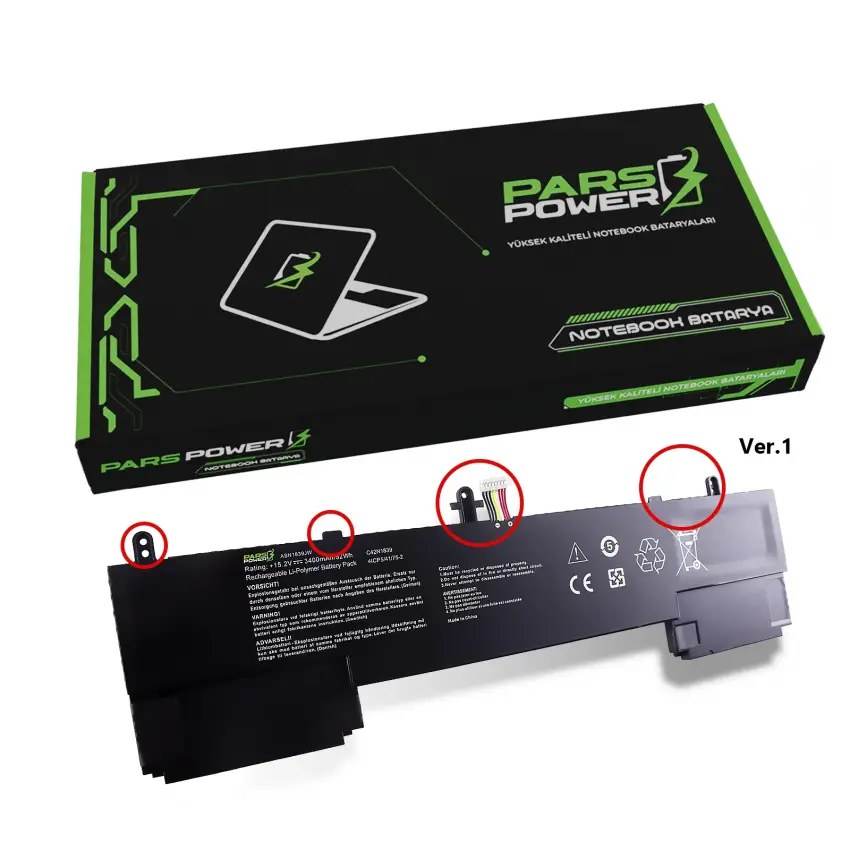 Asus ZenBook 15 UX563 Serisi Batarya - Pil (Pars Power)