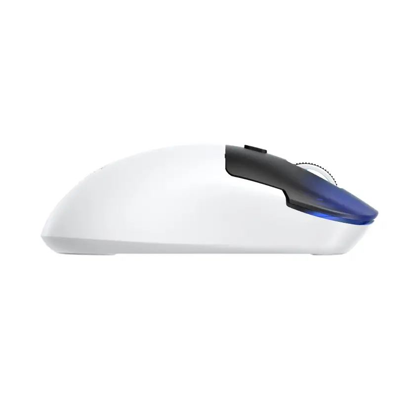 Neon X RGB Kablosuz + Bluetooth + 2.4G + Kablolu Ultra Hafif 69gr 1K Hz 12000DPI Oyuncu Mouse Beyaz