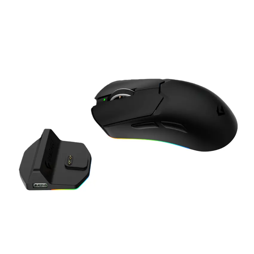 Tracker Pro RGB Kablosuz2.4Ghz+Bluetooth+Kablolu+Dock Şarj İstasyonlu 69gr 1KHz 12000DPI OyuncuMouse
