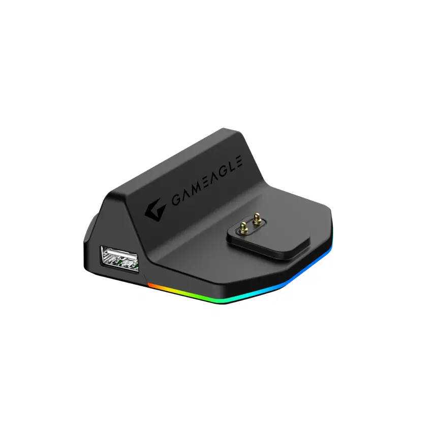 Gameagle Tracker Pro RGB Kablosuz2.4Ghz+Bluetooth+Kablolu+Dock Şarj İstasyonlu 69gr 1KHz 12000DPI OyuncuMouse