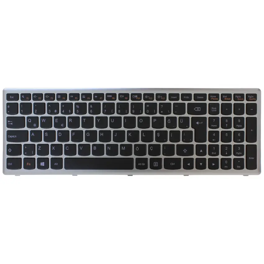 Lenovo G500S, G505S, G510S, S500, S510P, Z510, Z510P Klavye (Siyah TR)