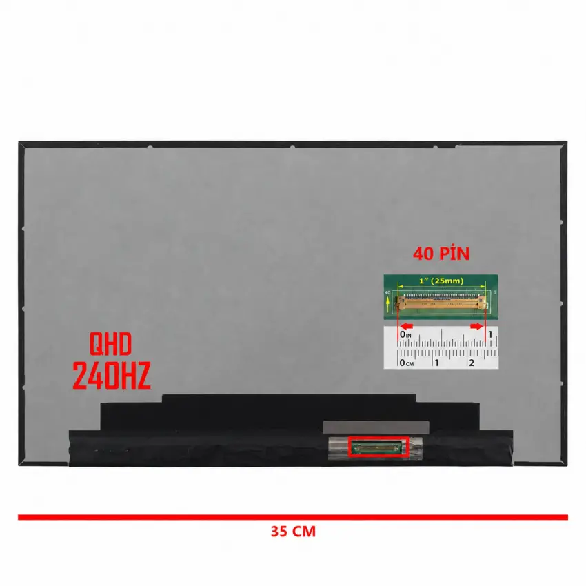 ASUS TUF Gaming F16 FX607VU-RL144 Lcd Led Ekran - Panel