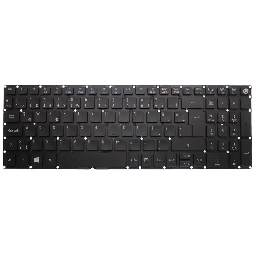 Acer Aspire VN7-593 Notebook Klavye Işıklı (Siyah TR)