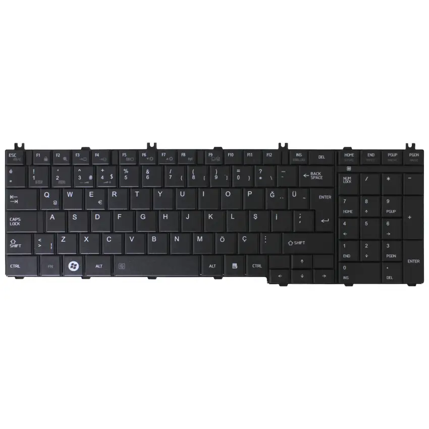 Toshiba Satellite L750-1LK, L750-1LL Notebook Klavye (Siyah TR)