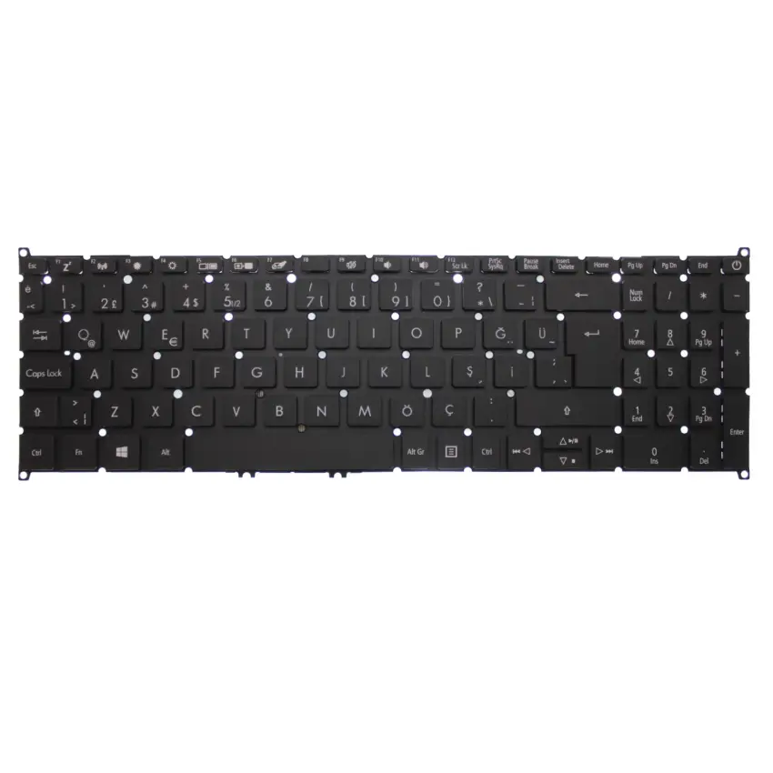 Acer Aspire A715-54G Serisi Klavye (Siyah TR)