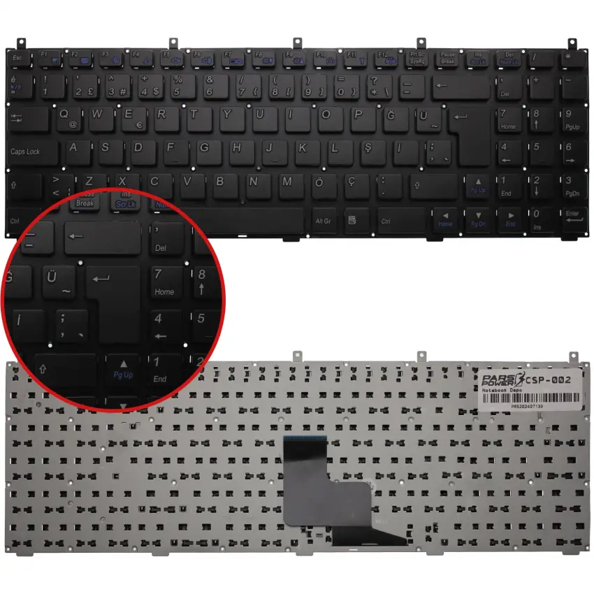 Exper NR13A Notebook Klavye (Siyah TR)