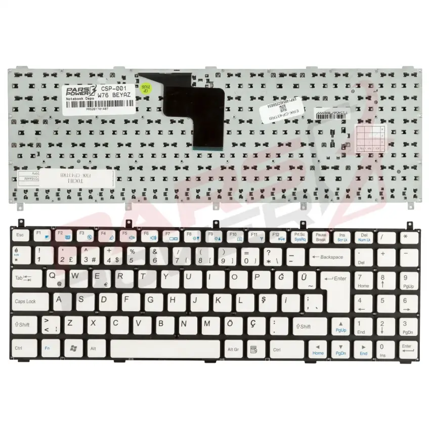 Exper W170HN Notebook Klavye (Beyaz TR)