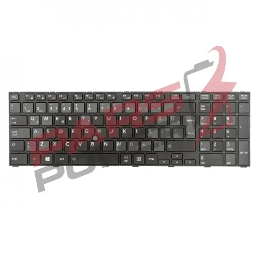 Toshiba Tecra A50-A Serisi Uyumlu Notebook Klavye (Siyah TR)