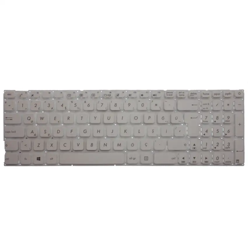 Asus X541UV-XX369T, X541UV-XX738T Notebook Klavye (Beyaz TR)