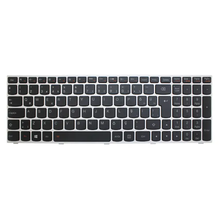 Lenovo IdeaPad Z546 Notebook Klavye Işıklı (Gümüş TR)