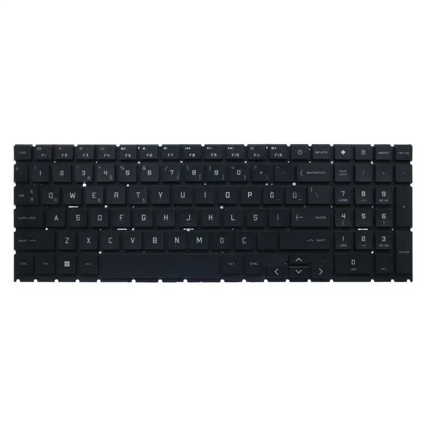 HP OMEN Gaming 16-am0001nt (BQ3Q6EA) Klavye Işıklı (Siyah TR)